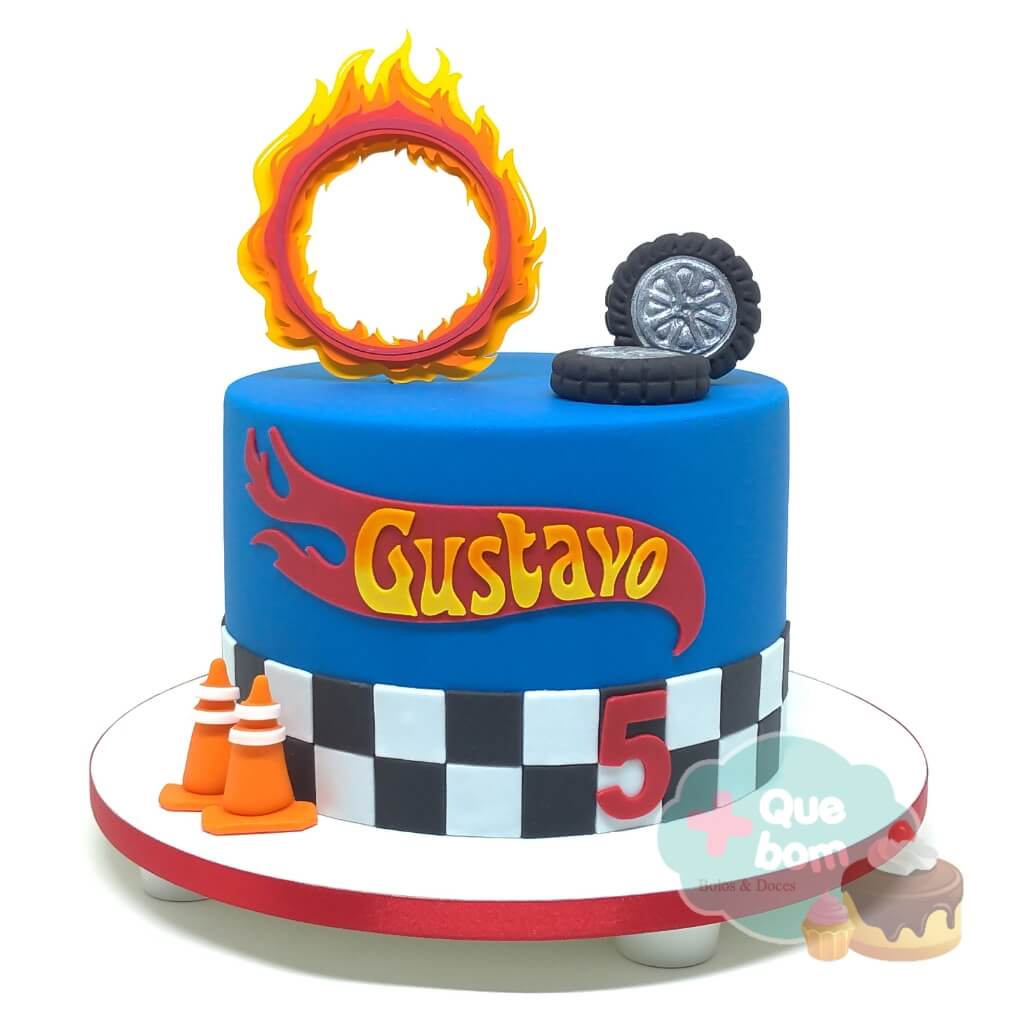 Quer Bolo? Doces Artesanais - Hoje foi dia de Hot Wheels para o